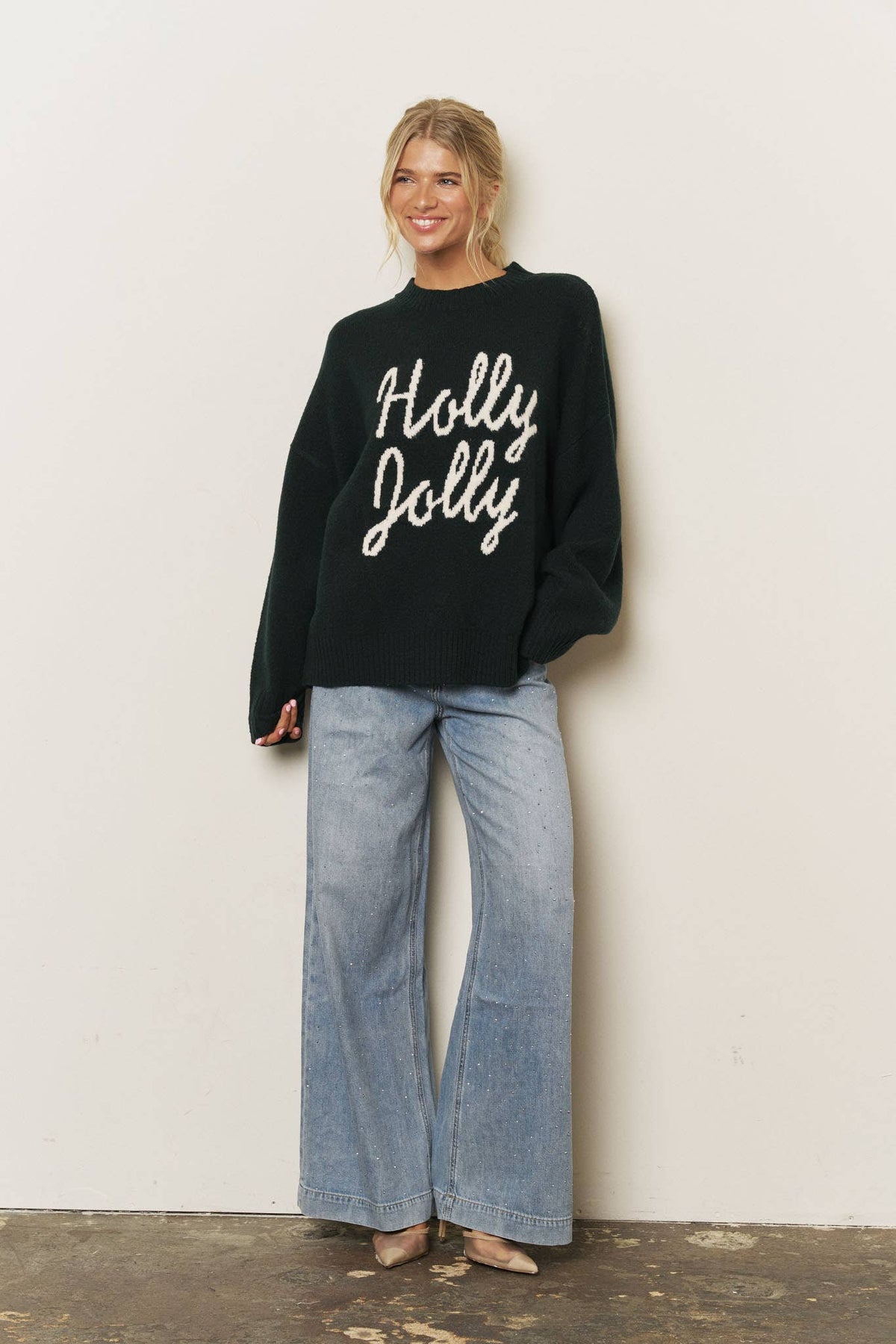 Blu Pepper - HOLLY JOLLY CHRISTMAS SWEATER (PRE-ORDER): RED