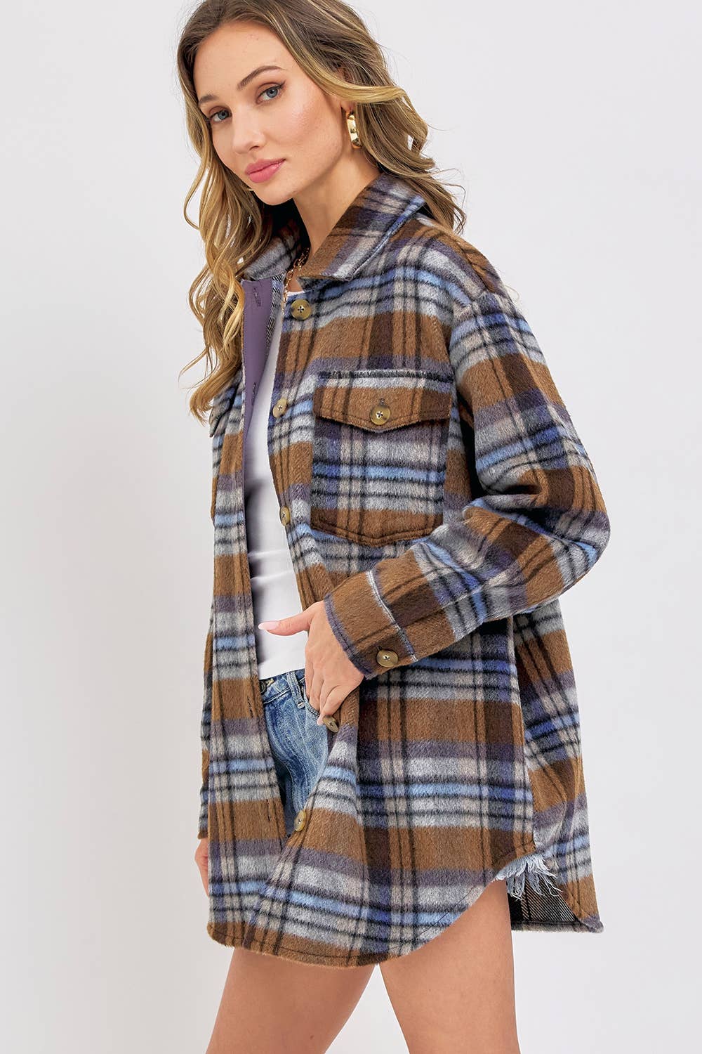 PLAID SHACKET