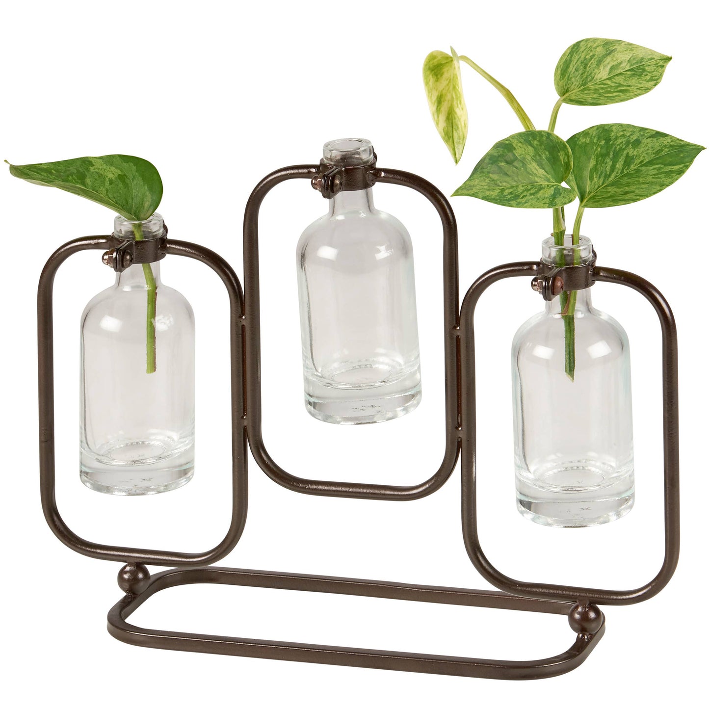 GLASS TRIO TEST TUBE VASE