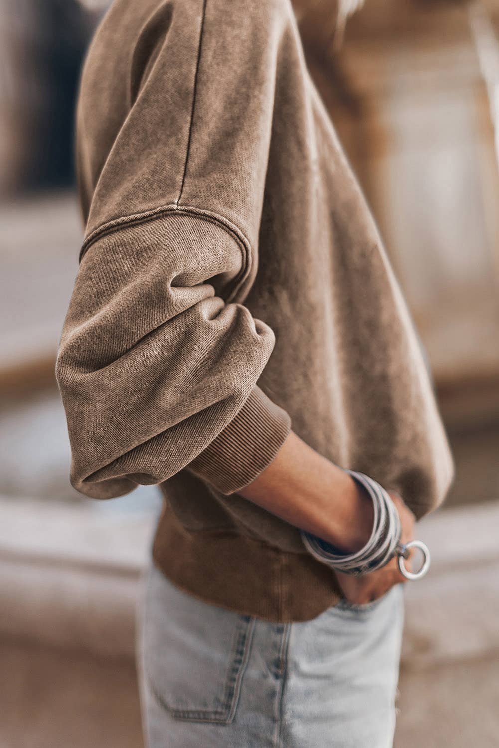 VINTAGE BROWN PULLOVER
