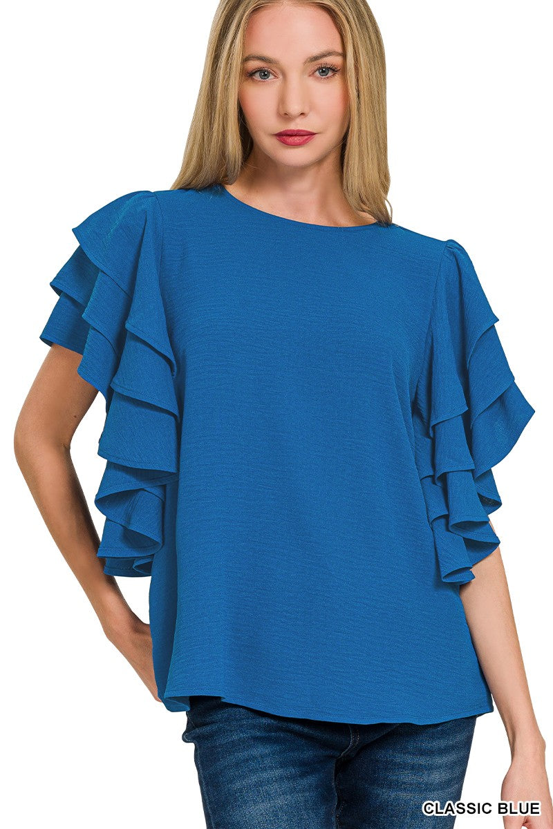 RUFFLE TIER TOP