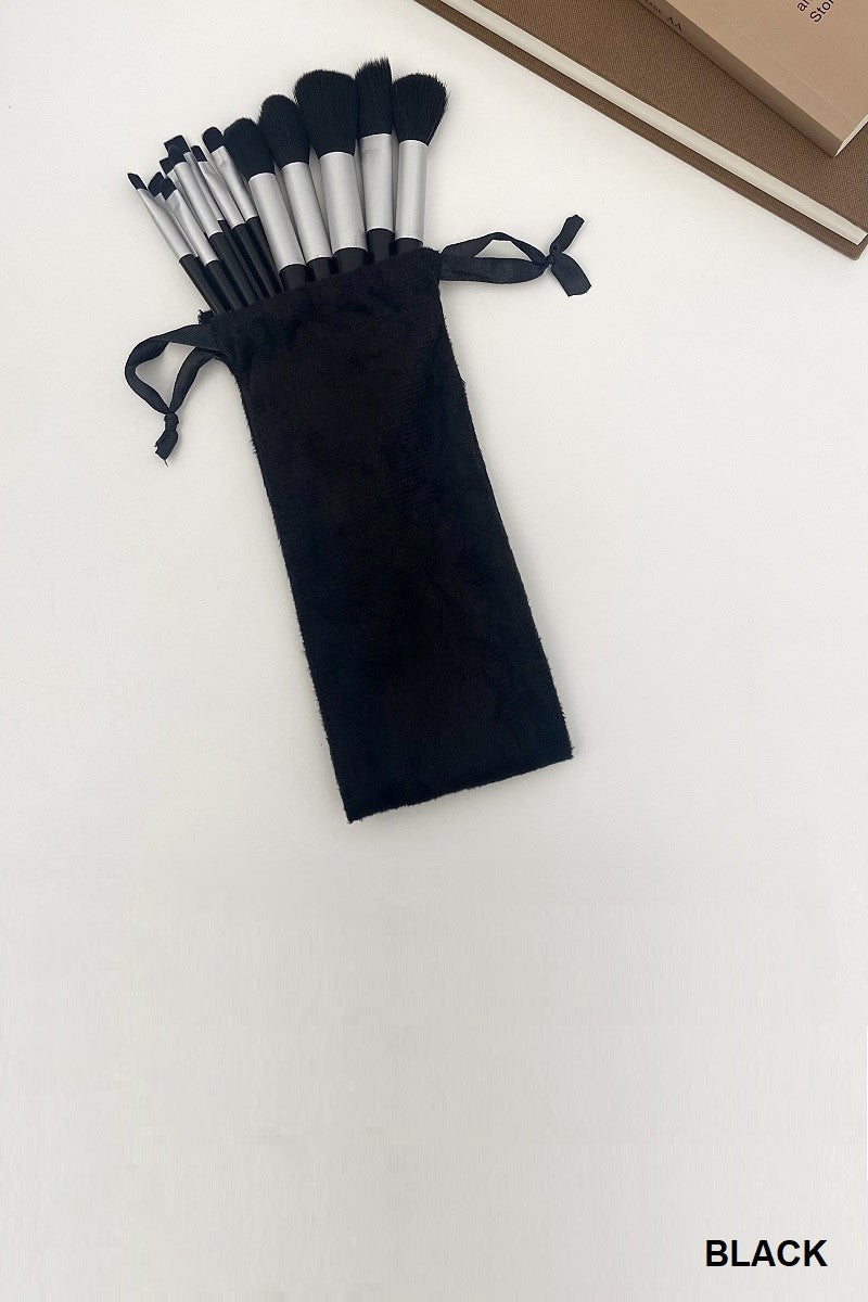 13 PCS MAKEUP BRUSH SET WITH STORAGE BAG