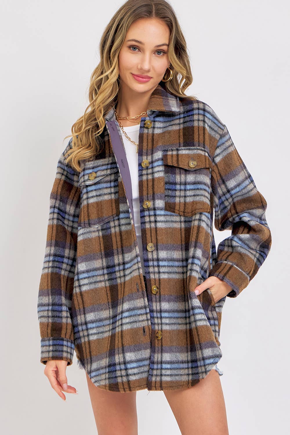 PLAID SHACKET