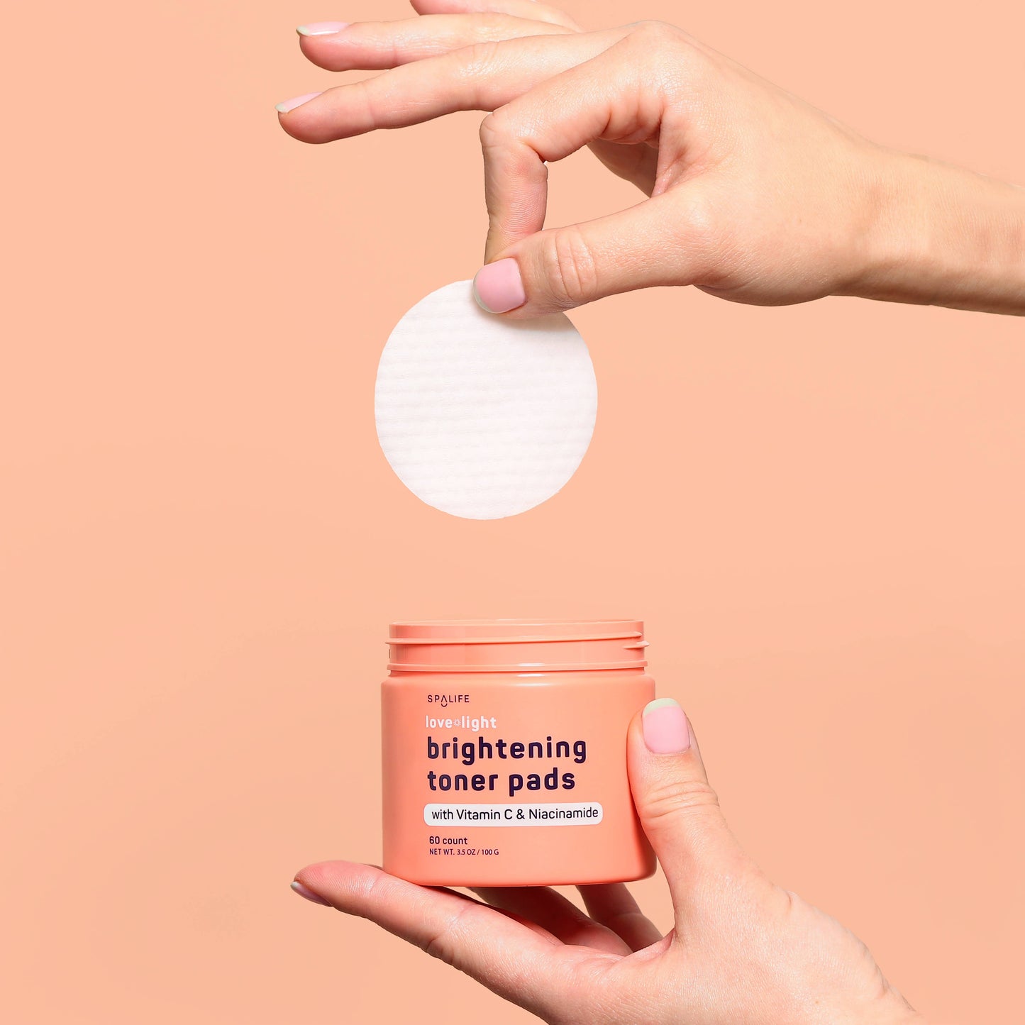 LOVE + LIGHT BRIGHTENING TONER PADS - 60 count