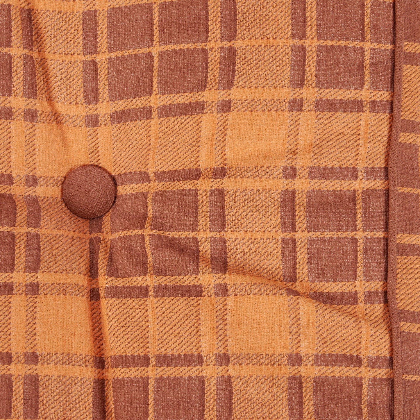 Primitives by Kathy - Orange Tartan Floor Pillow