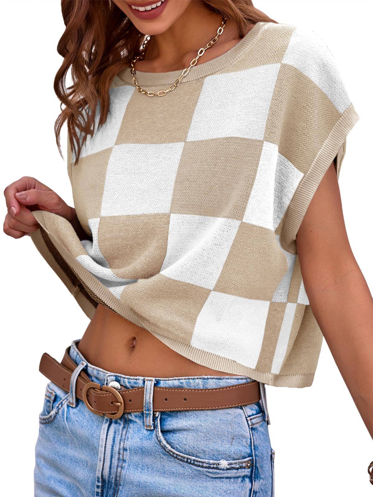 TAN SWEATER CREW NECK PULLOVER