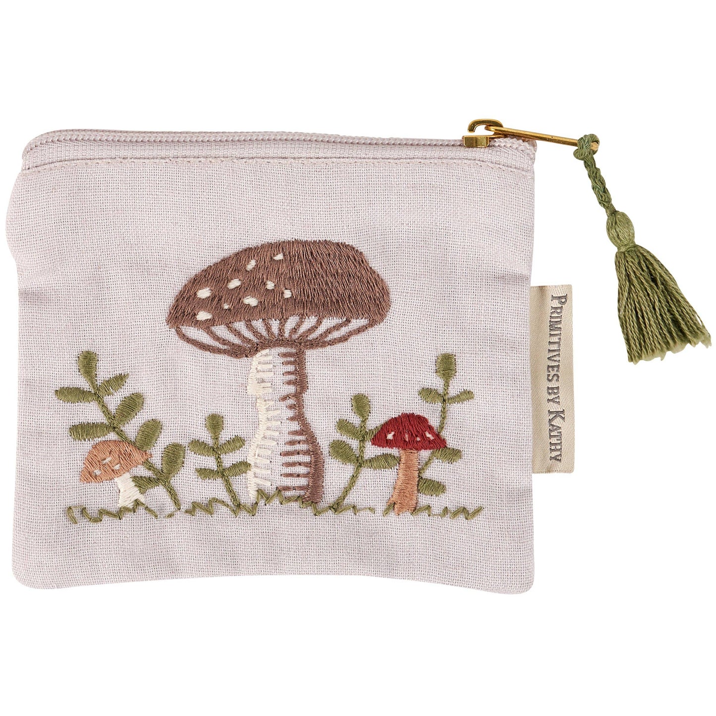 SNAIL + MUSHROOM ZIPPER WALLET