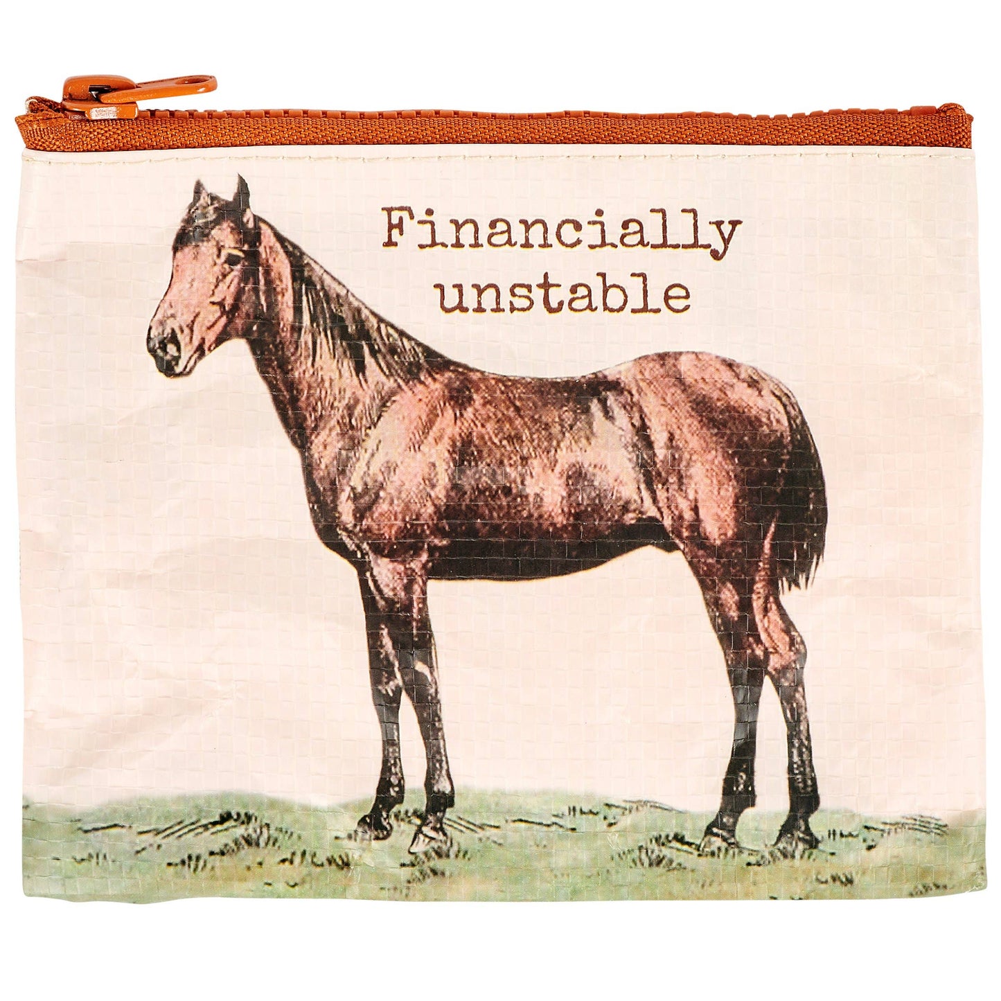 FINANCIALLY UNSTABLE ZIPPER WALLET