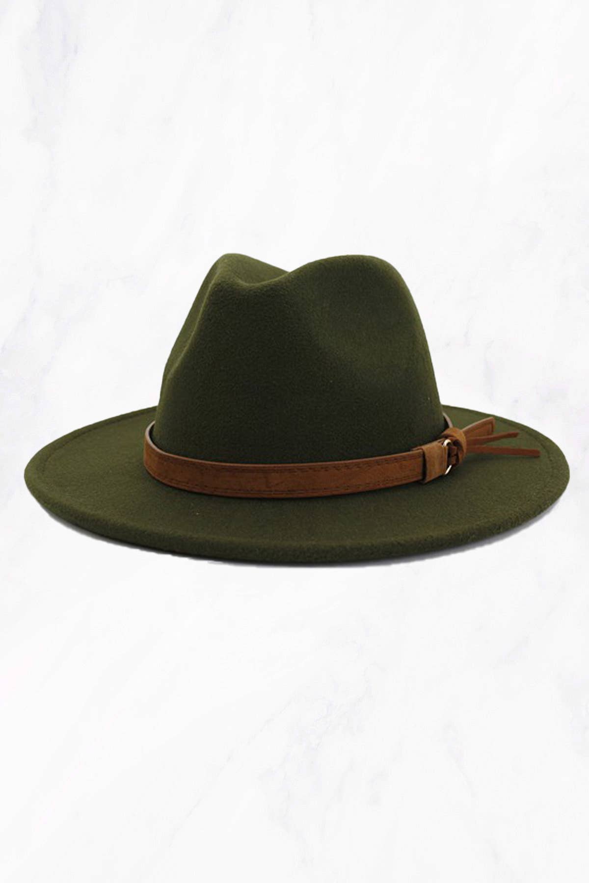 RETRO FLAT BRIM BELT HAT