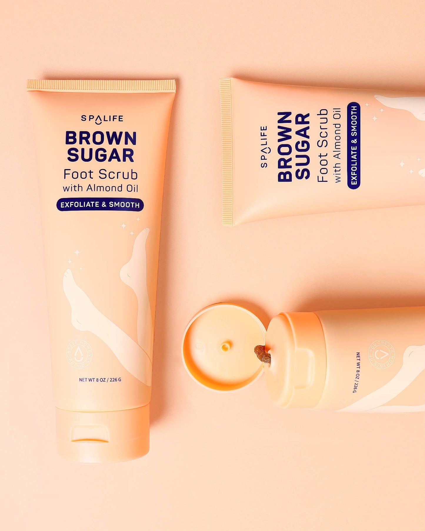 My Spa Life - Brown Sugar Exfoliating Foot Scrub 8.2 oz - Foot treatment