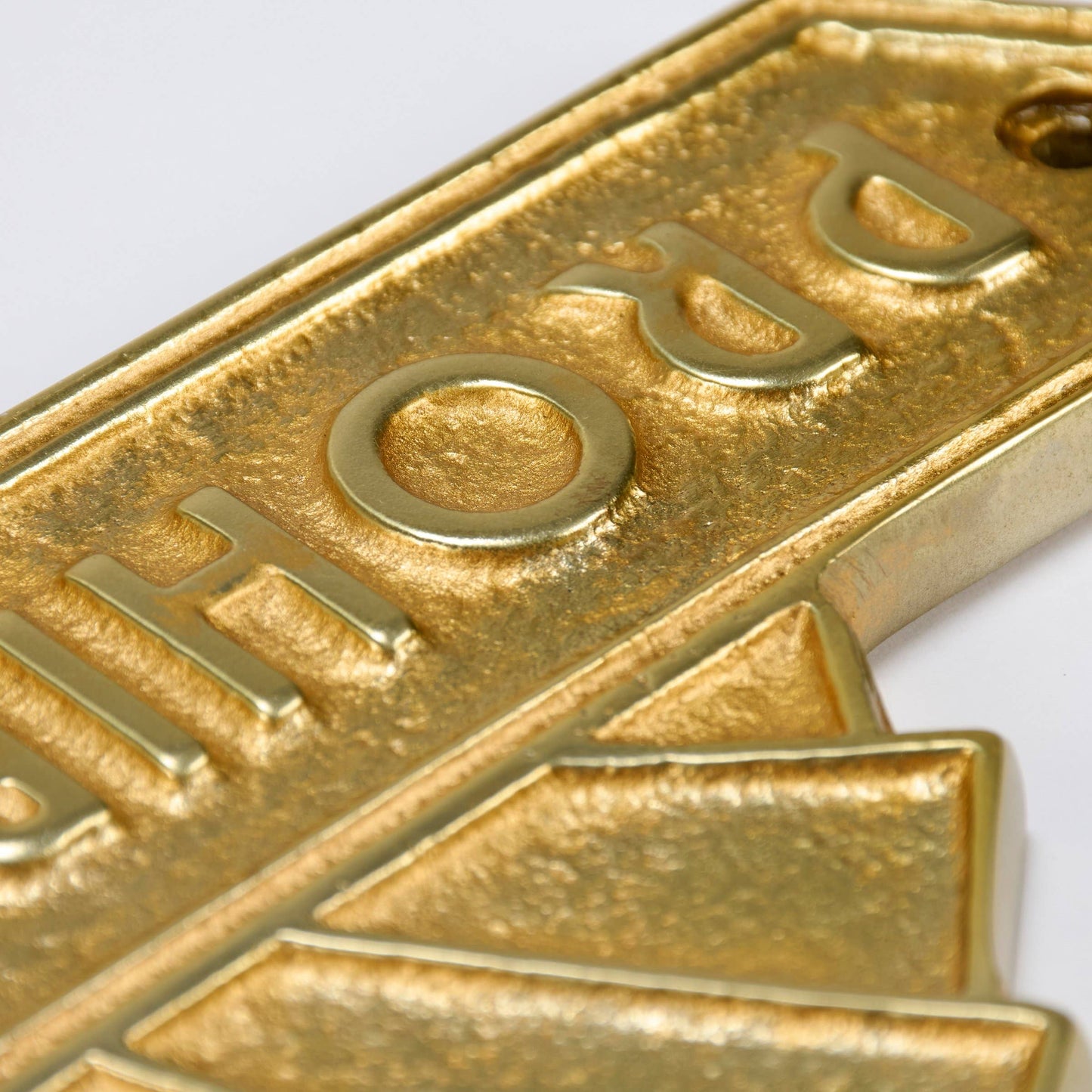 PROHIBITION BAR DOOR PLAQUE