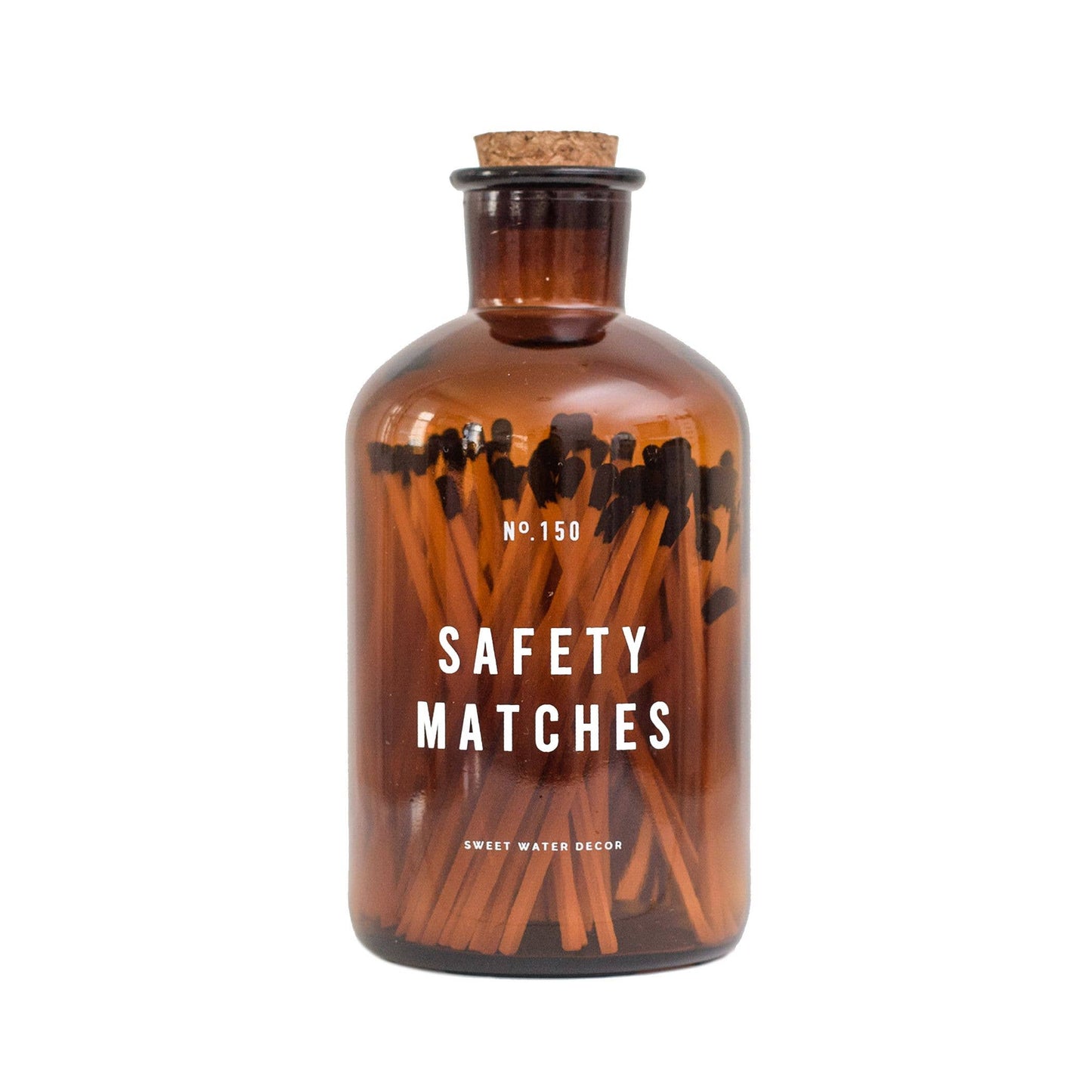 LARGE APOTHECARY SAFETY MATCHES - BLACK