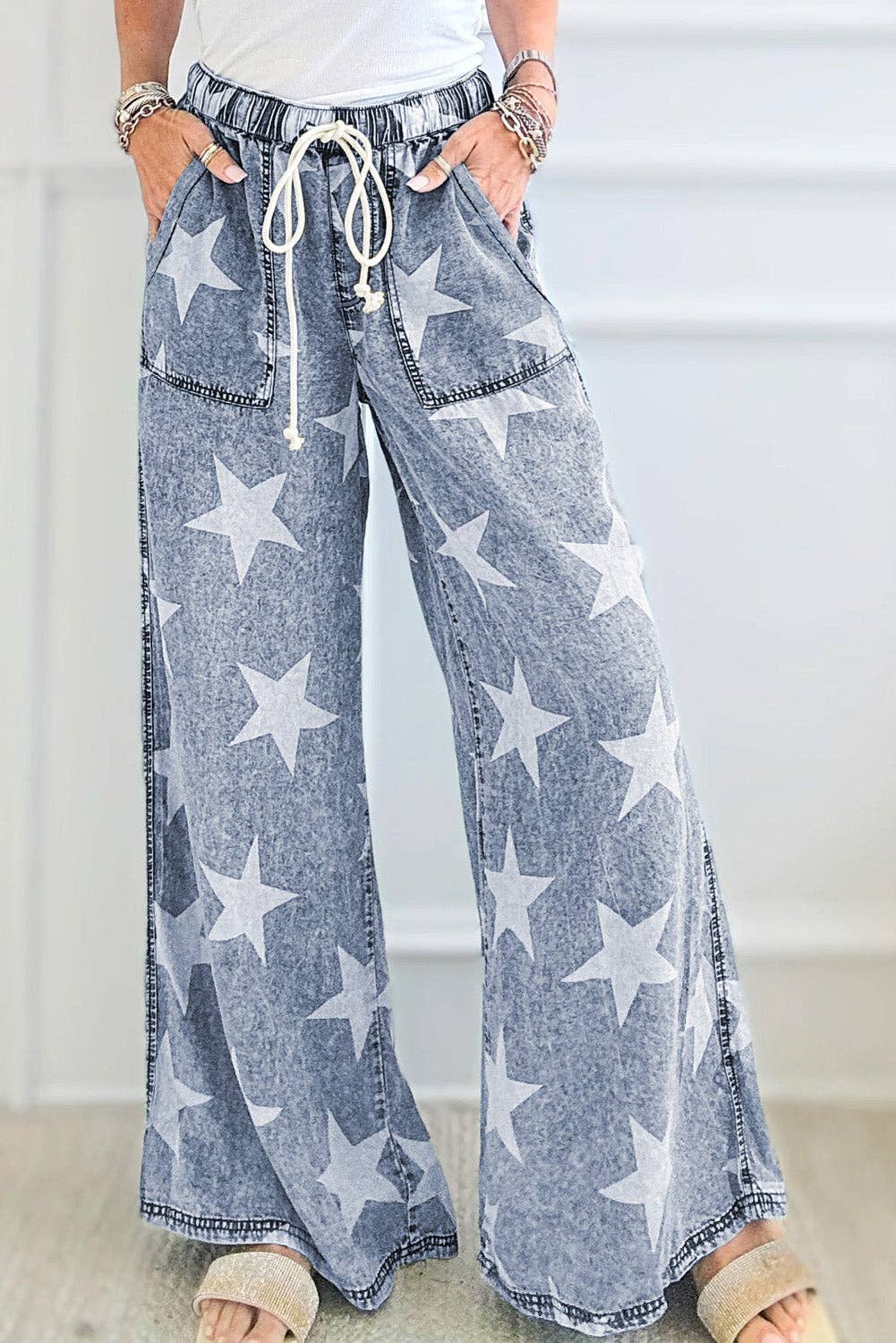 STAR PRINT DENIM