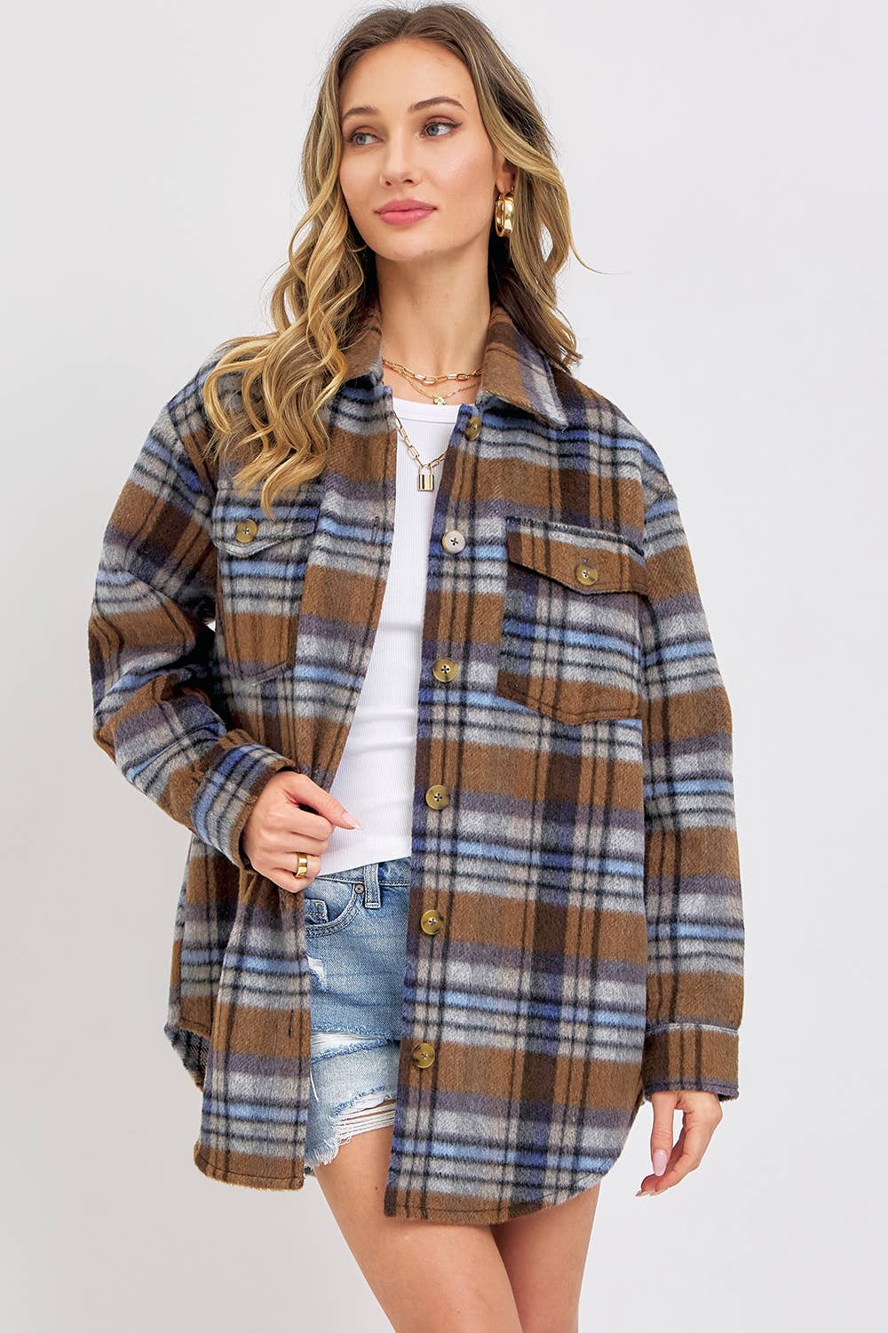 PLAID SHACKET