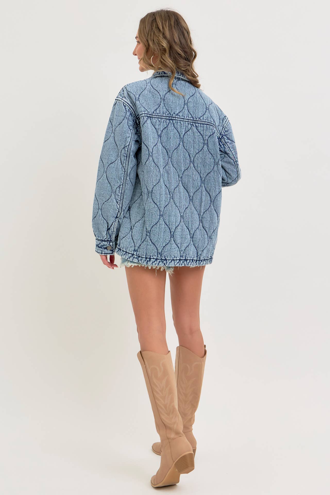 QUILTED DENIM JACKET