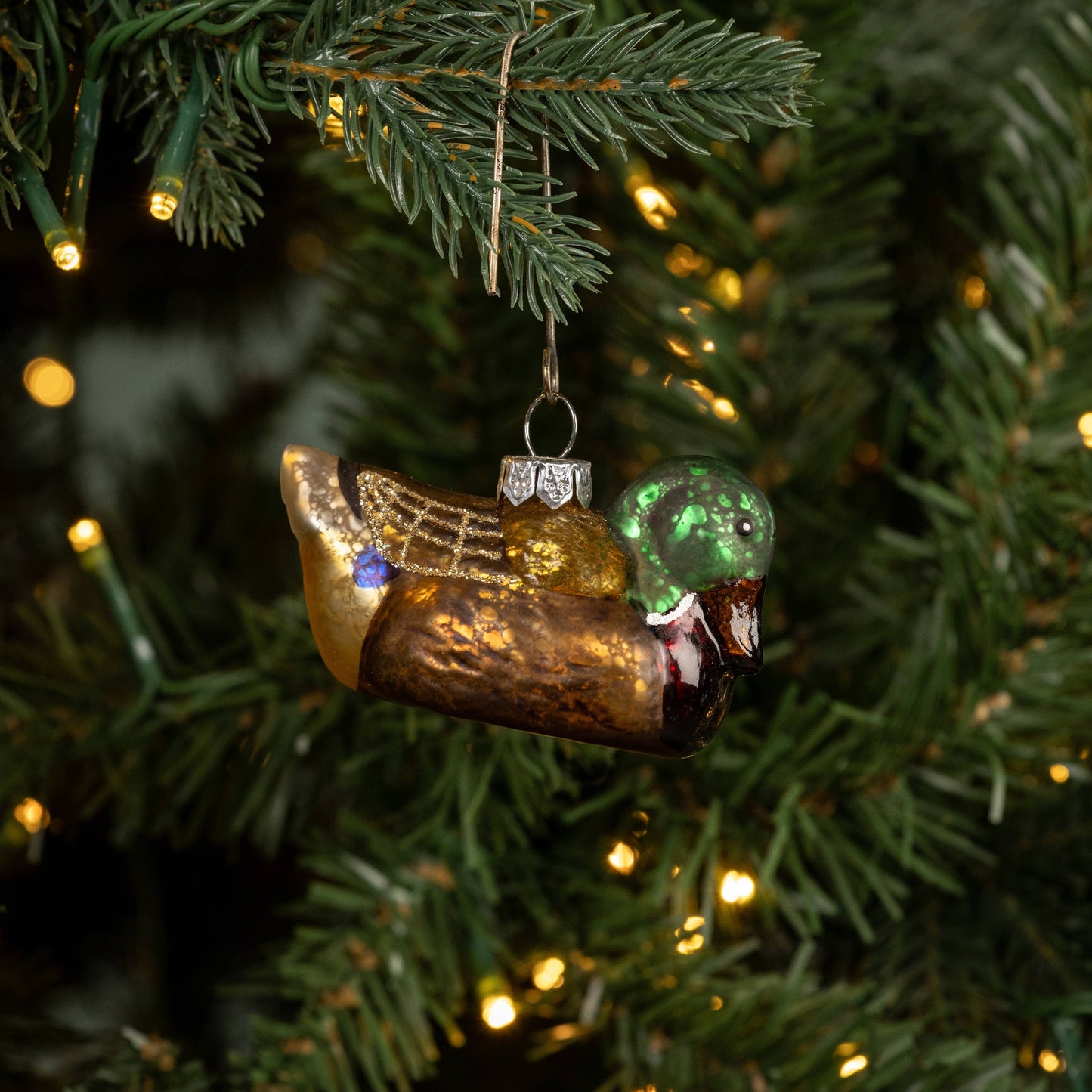 Ragon House - GLITTERED DUCK ORNAMENT