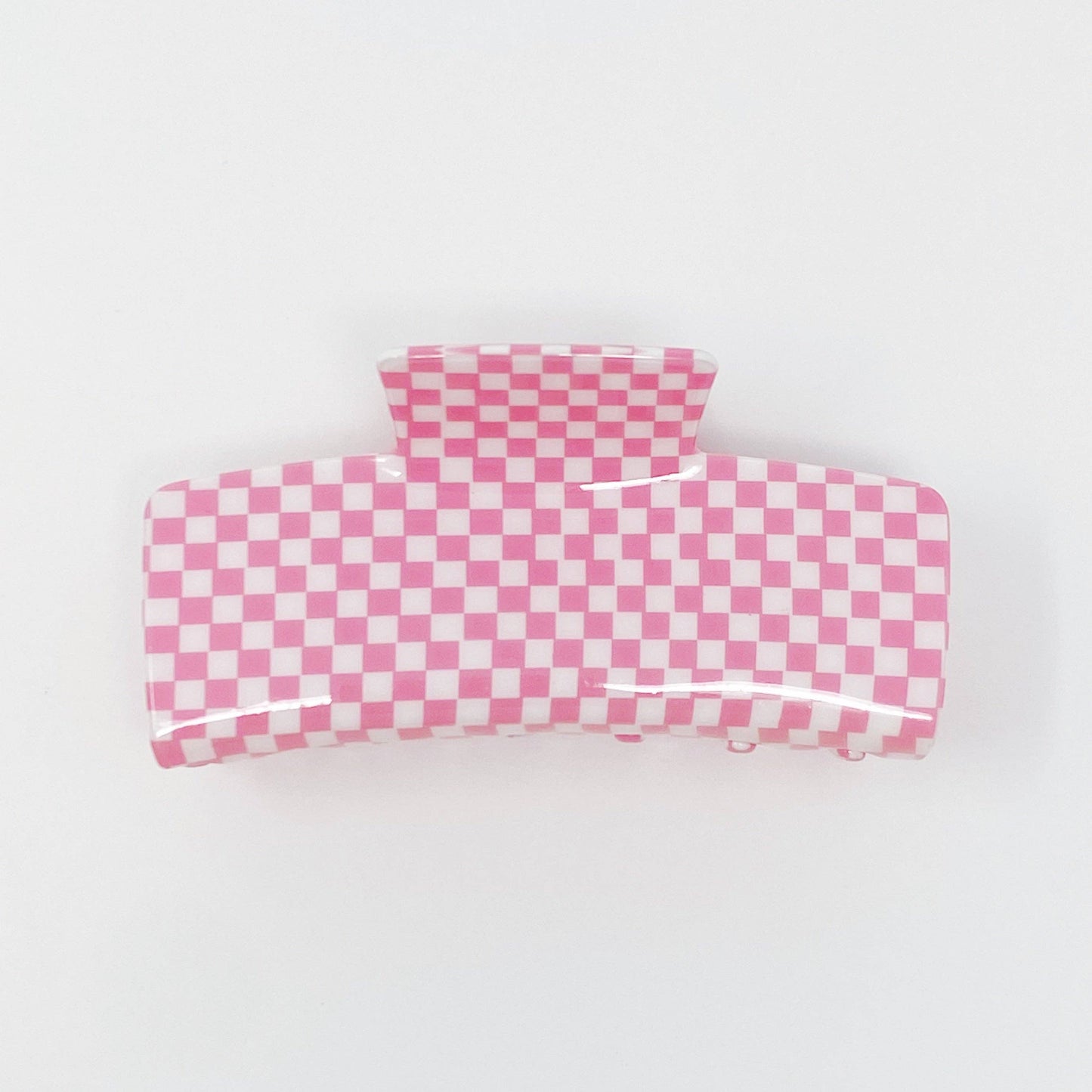 OVERSIZED CHECKERED HAIR CLAW