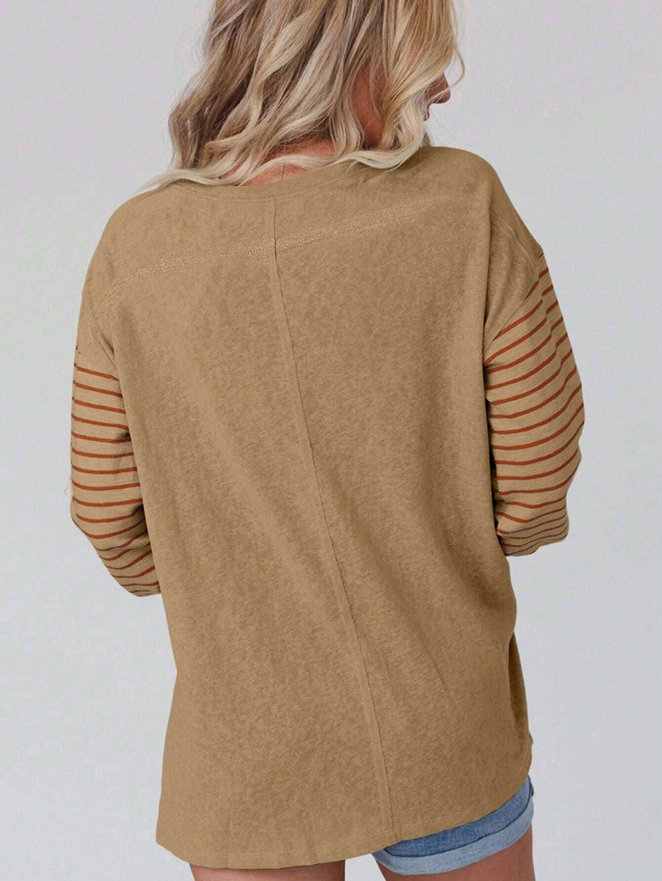 STRIPE LIGHT FRENCH TOP