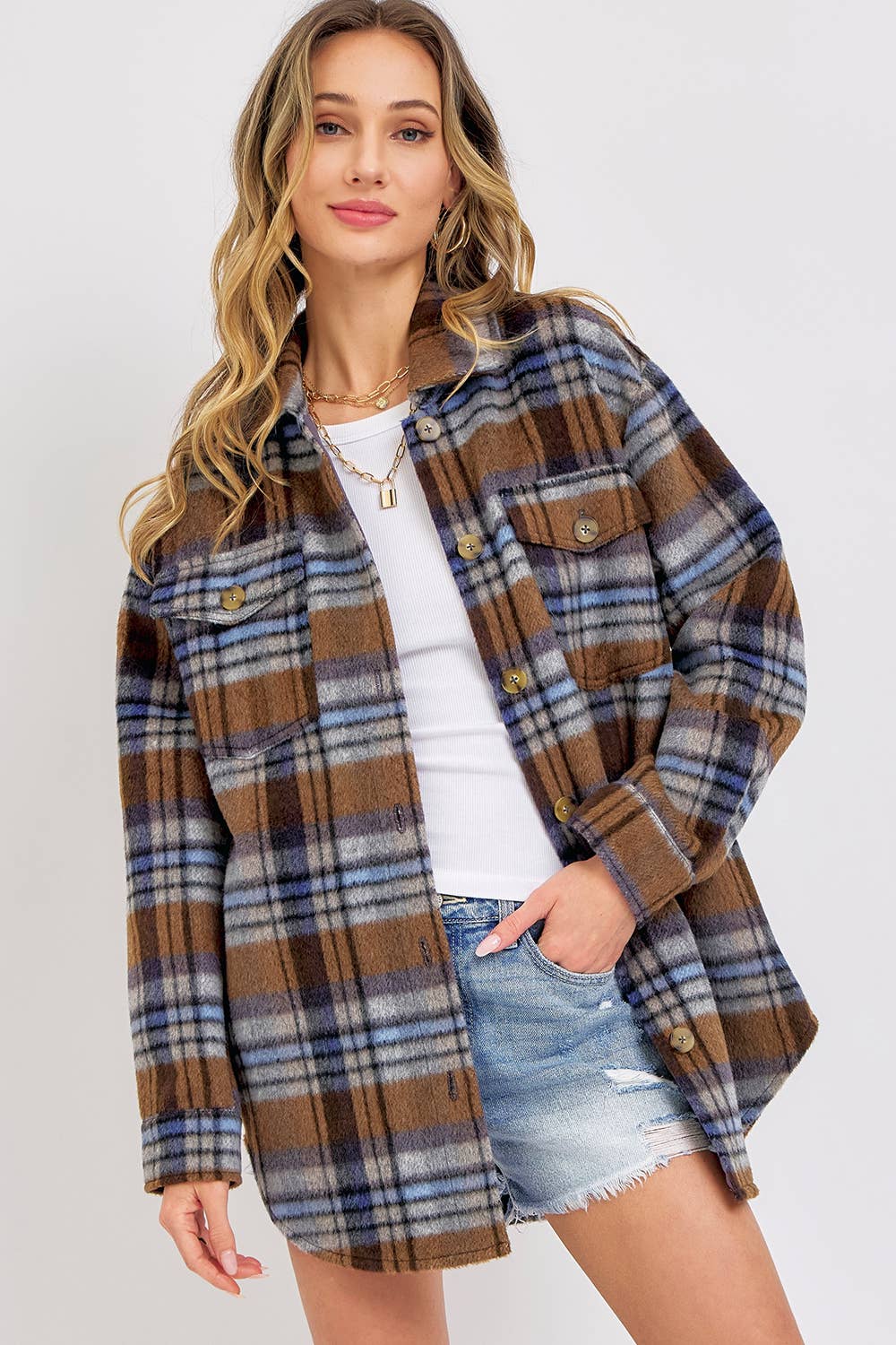 PLAID SHACKET