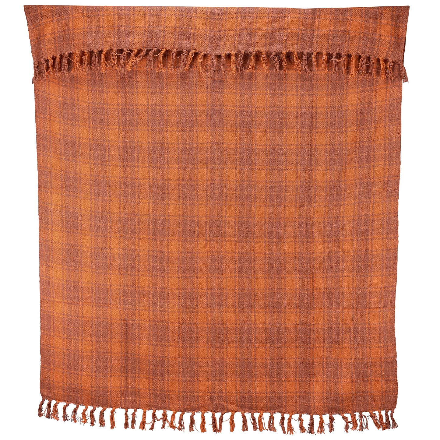 Primitives by Kathy - Orange Tartan Throw