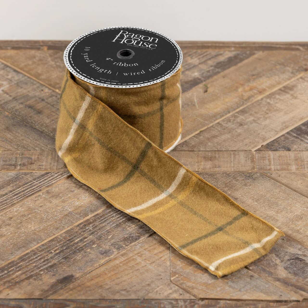 Ragon House - MUSTARD PLAID RIBBON