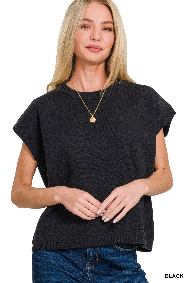 OVERSIZED VISCOSE SWEATER TEE
