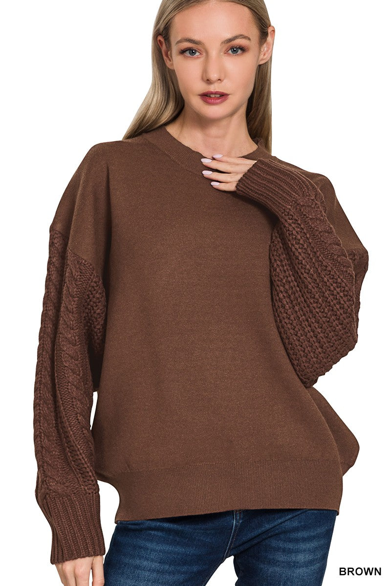 RORY CABLE KNIT SWEATER