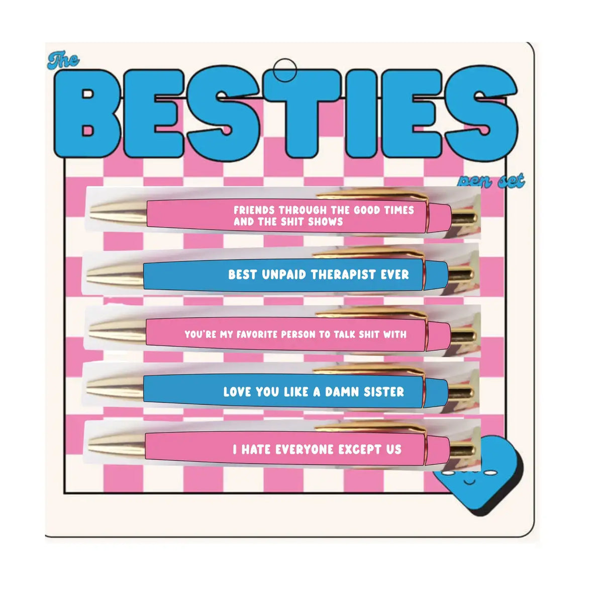 FUN CLUB - Besties Pen Set (funny gifts, best friend gifts, Galentine)