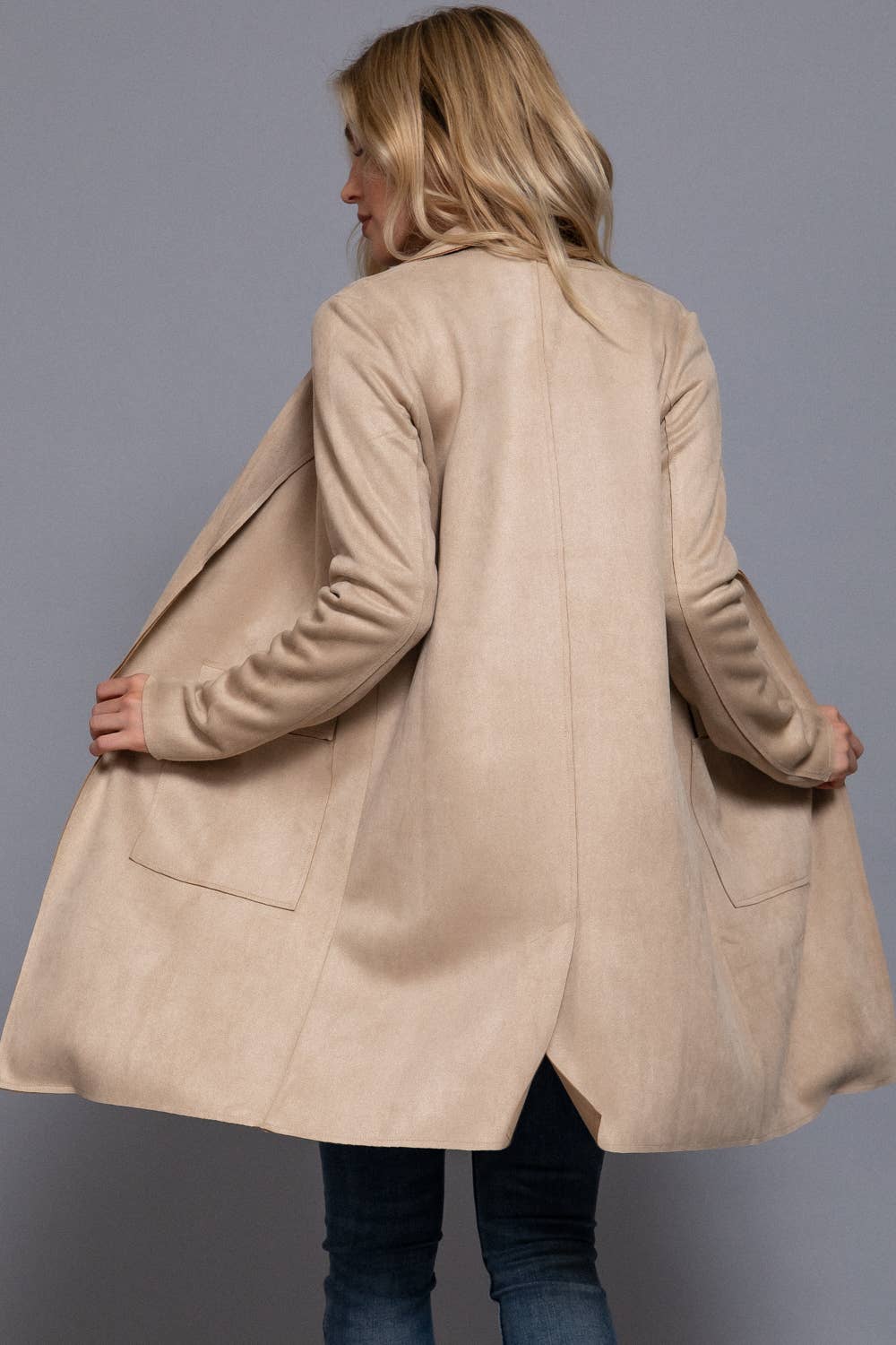LARKE FAUX SUEDE JACKET