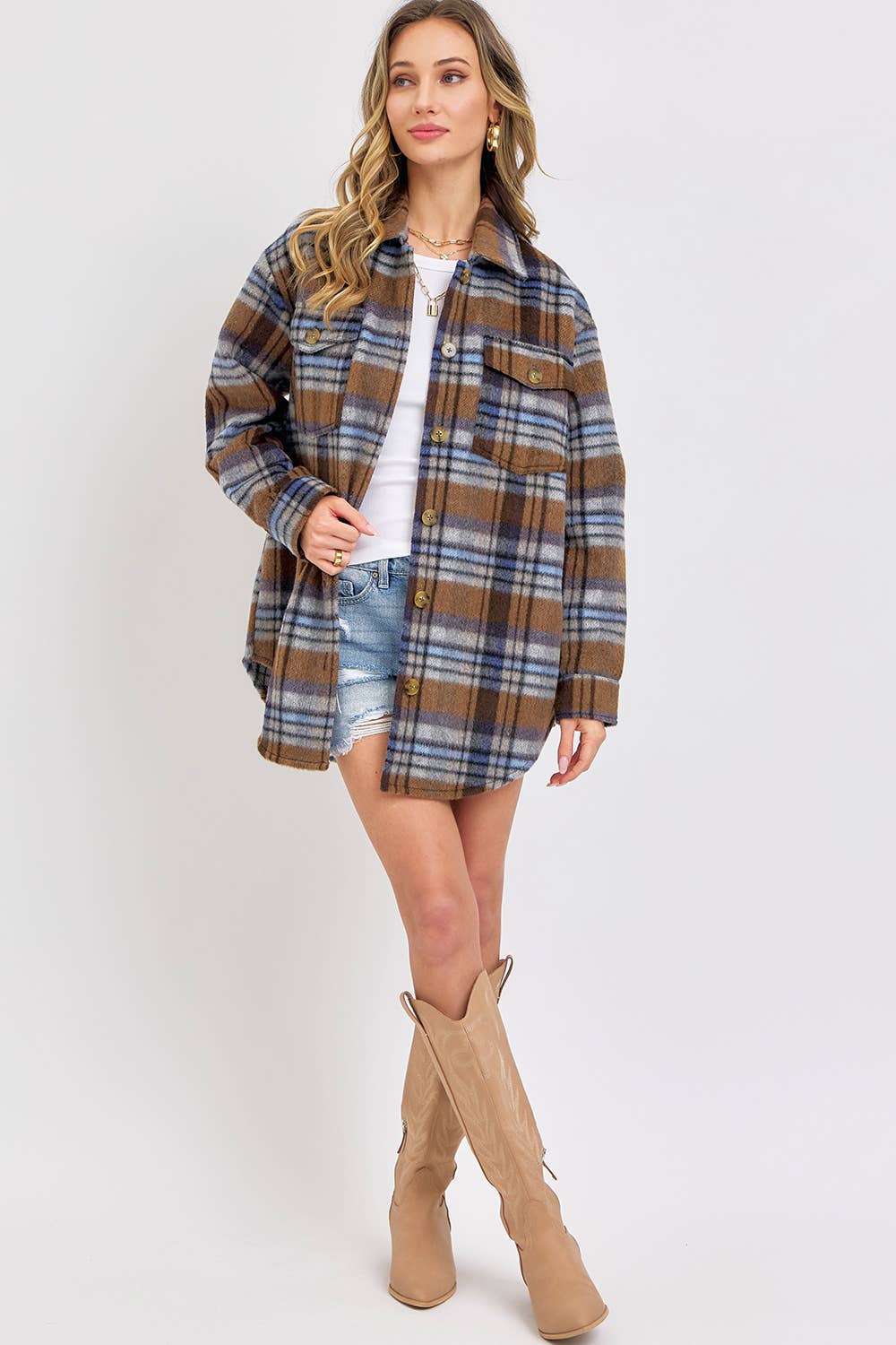 PLAID SHACKET