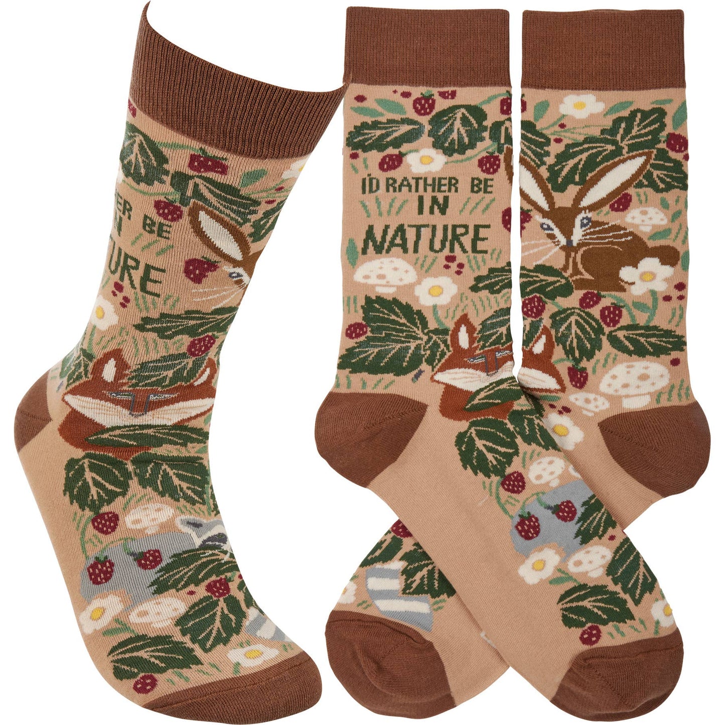 I'D RATHER BE IN NATURE SOCKS