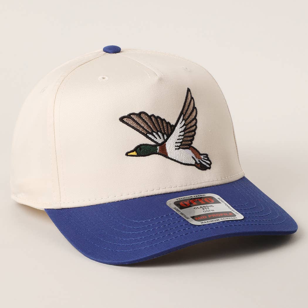 FLYING MALLARD GRAPHIC EMBROIDERED TRUCKER HAT