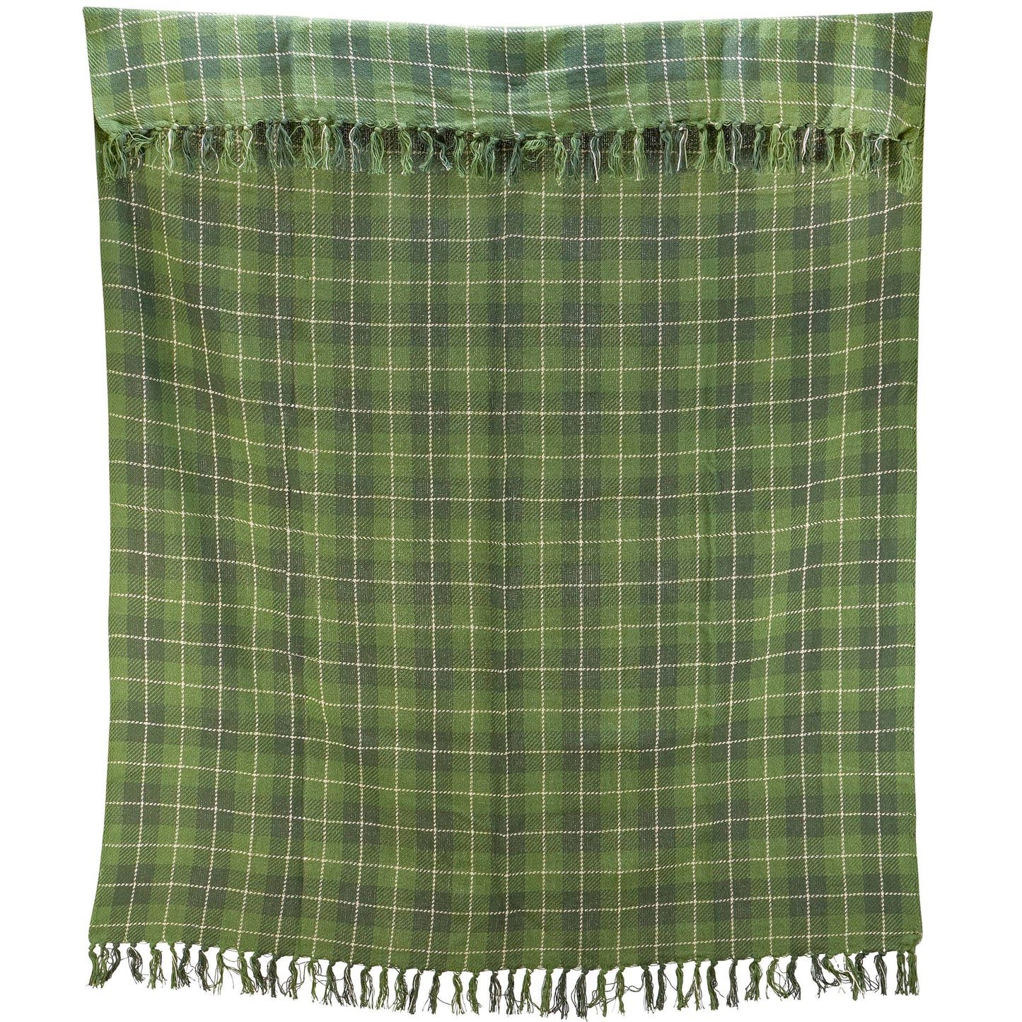 Primitives by Kathy - Green Tartan Throw