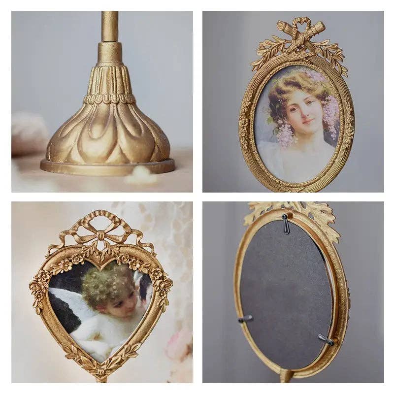 Vagabond Vintage - VINTAGE PEDESTAL PHOTO FRAME