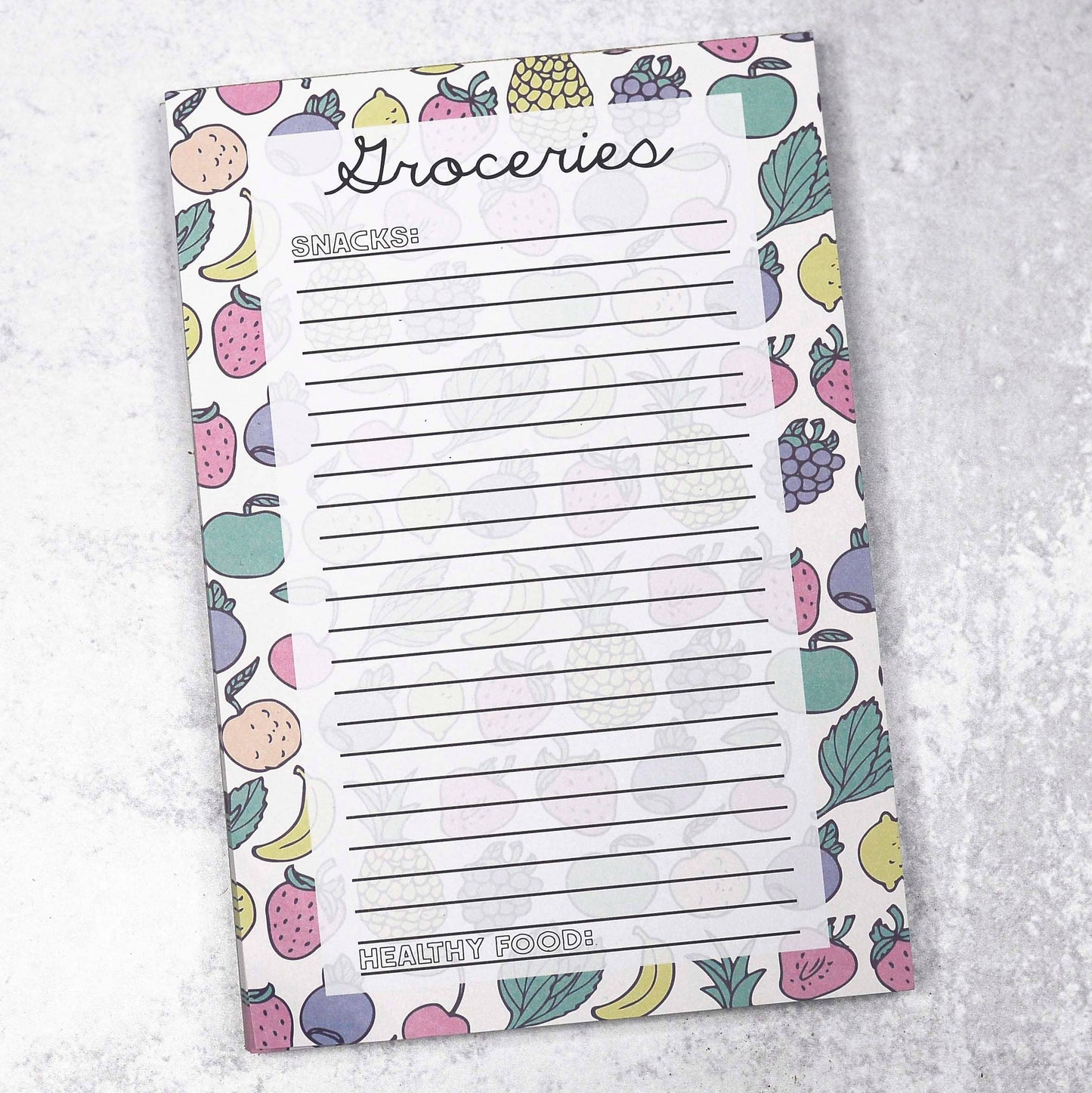Mugsby - Groceries List Grocery Notepad