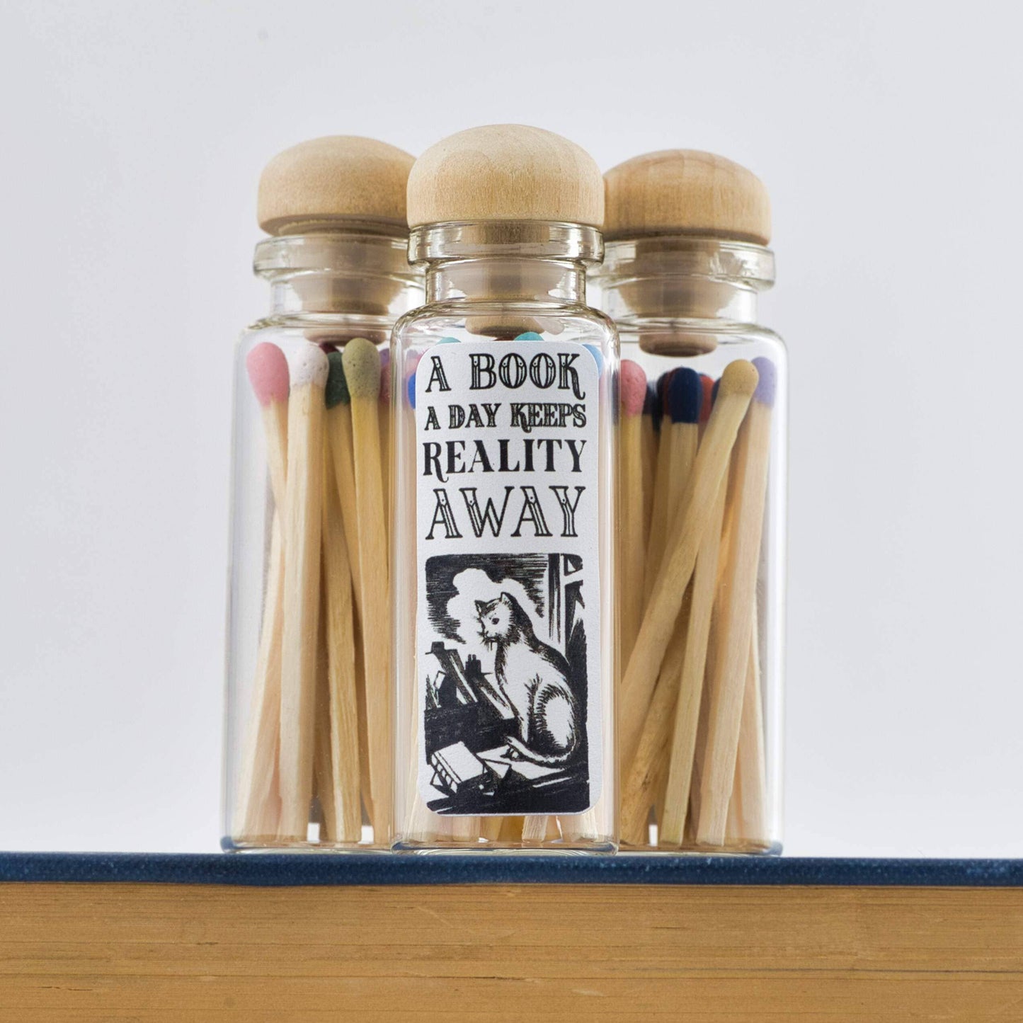 MATCH STICK VIALS / A Book A Day... / Rainbow Matches