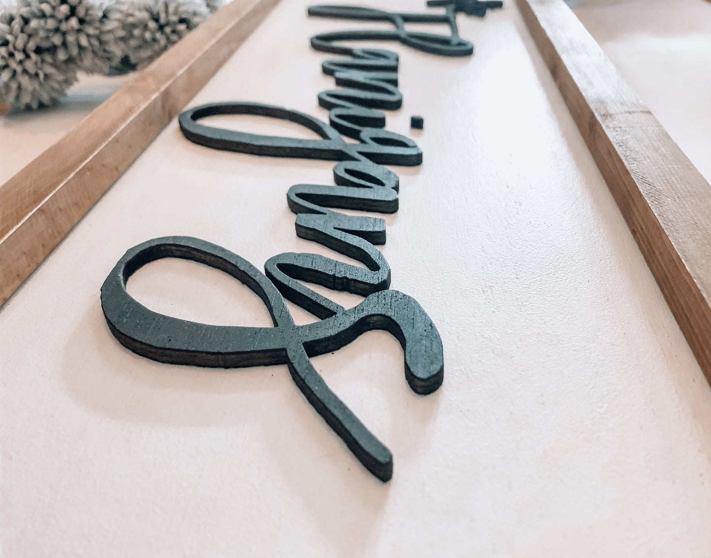 CURSIVE "THE (CUSTOM)" 3D LETTERING