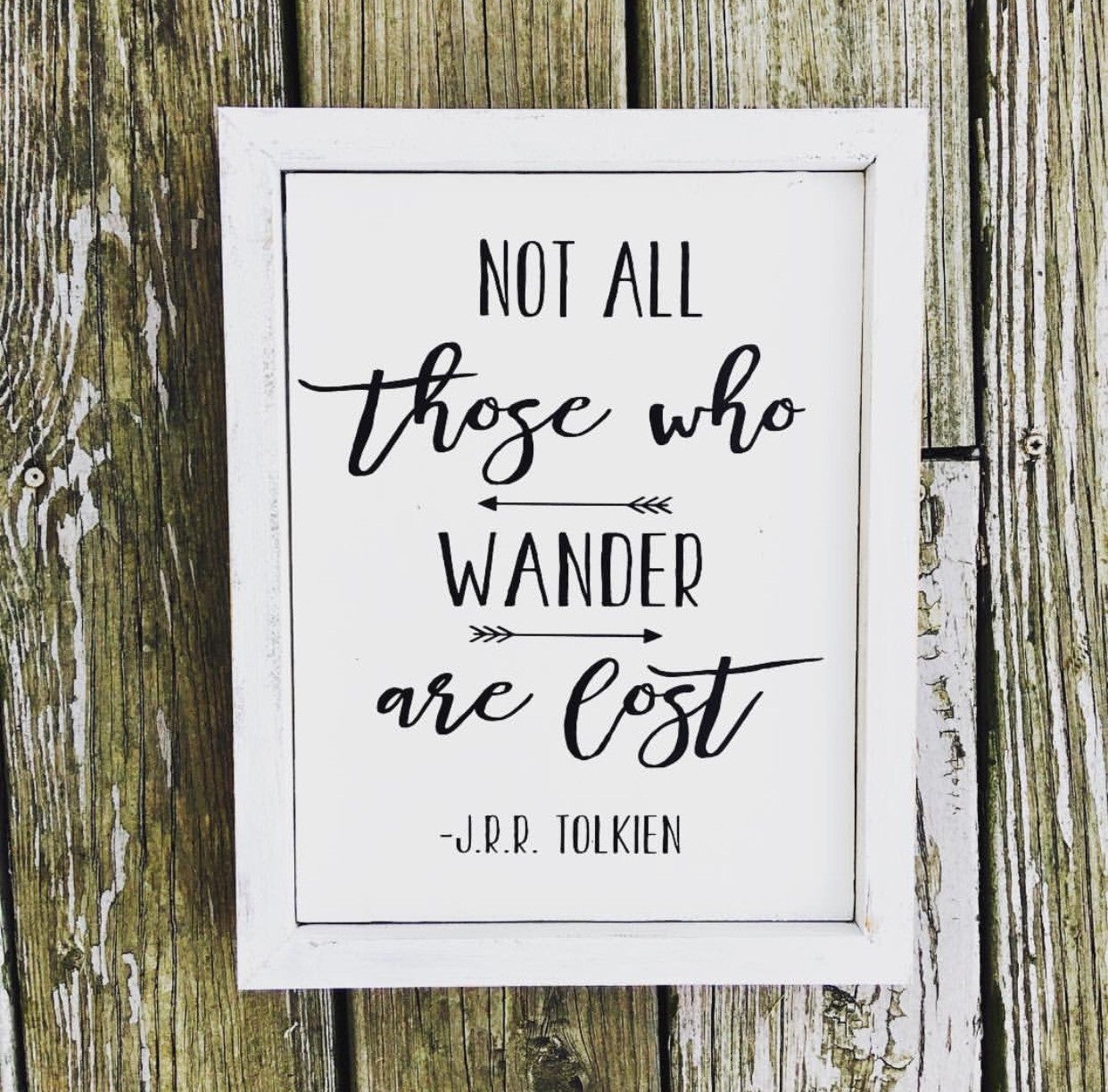 NOT ALL THOSE WHO WANDER ARE LOST