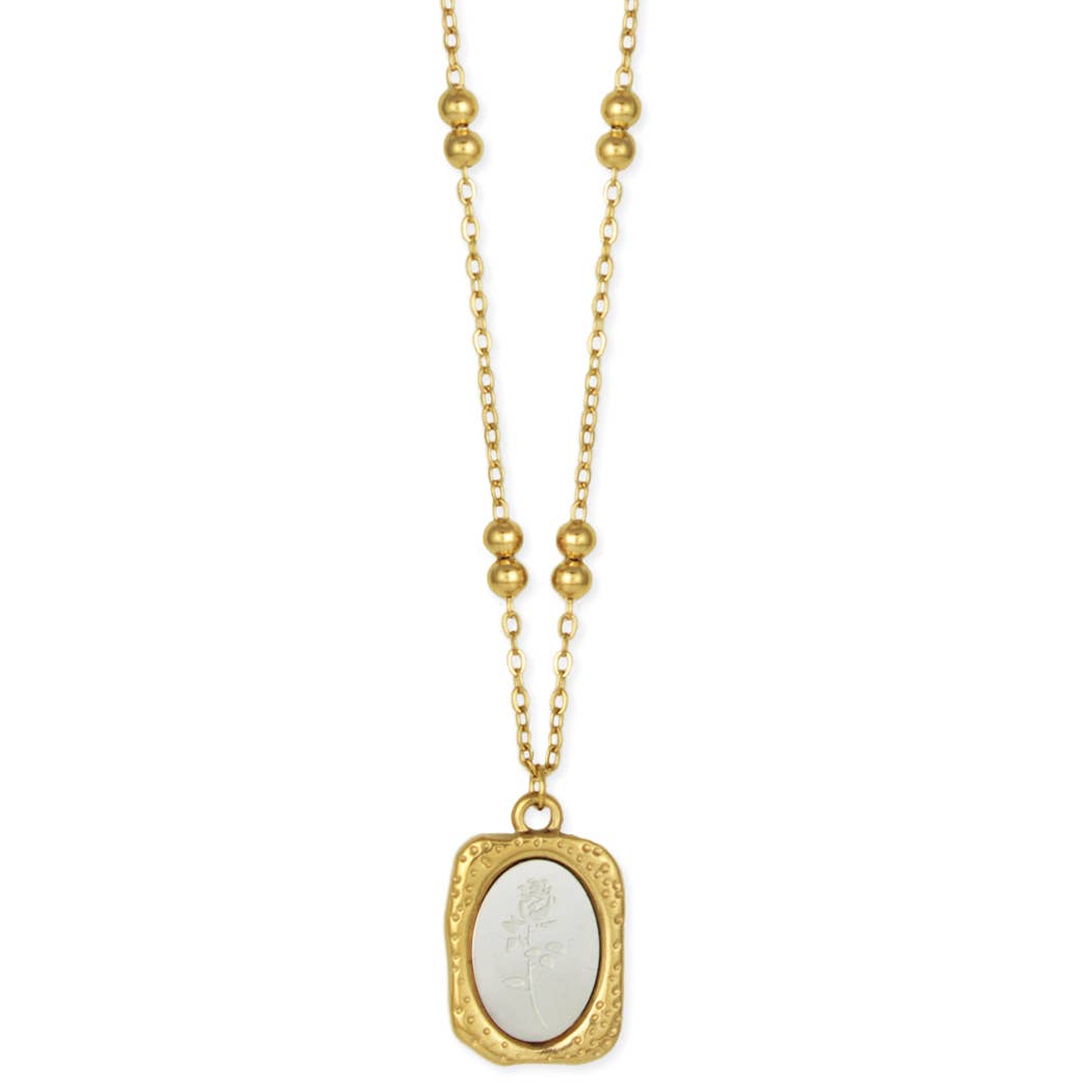 ZAD - Secret Rose Gold Mirror Necklace