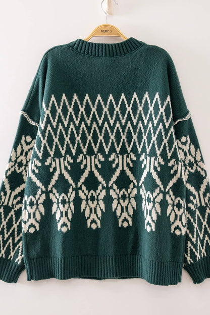 Winter Lodge Jacquard Cardigan