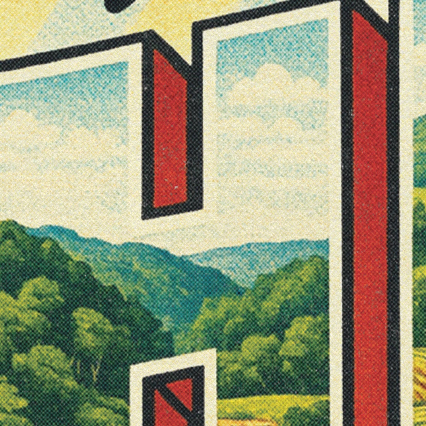 Benoit's Design Co. - Greetings From Ohio State Postcard Felt Banner: 16 x 24 inches