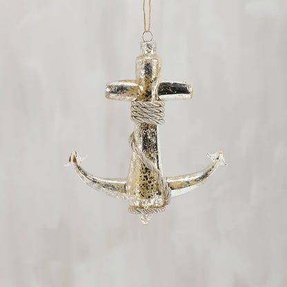 GLASS ANCHOR ORNAMENT