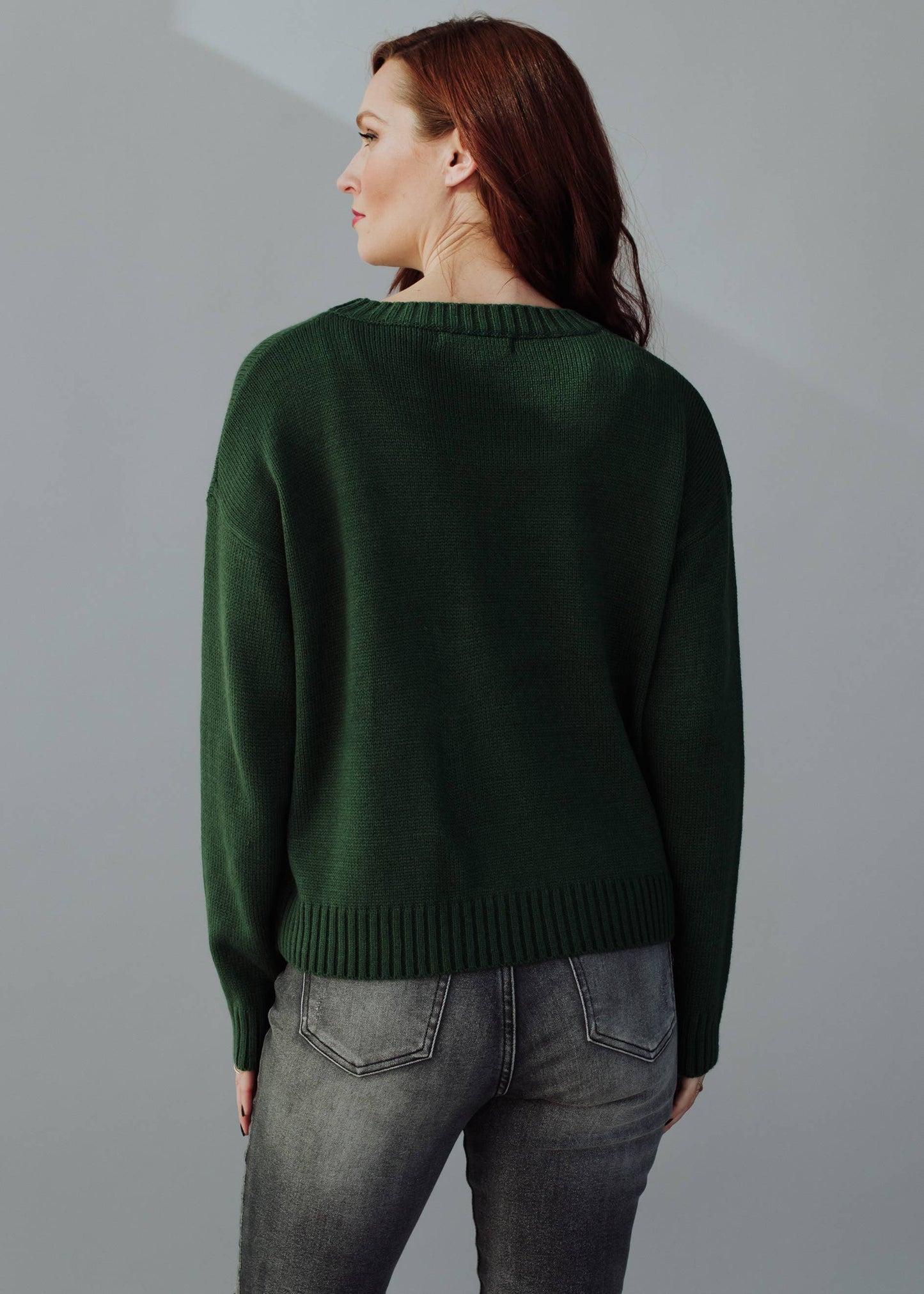 ROCK + ROLL SWEATER- GREEN