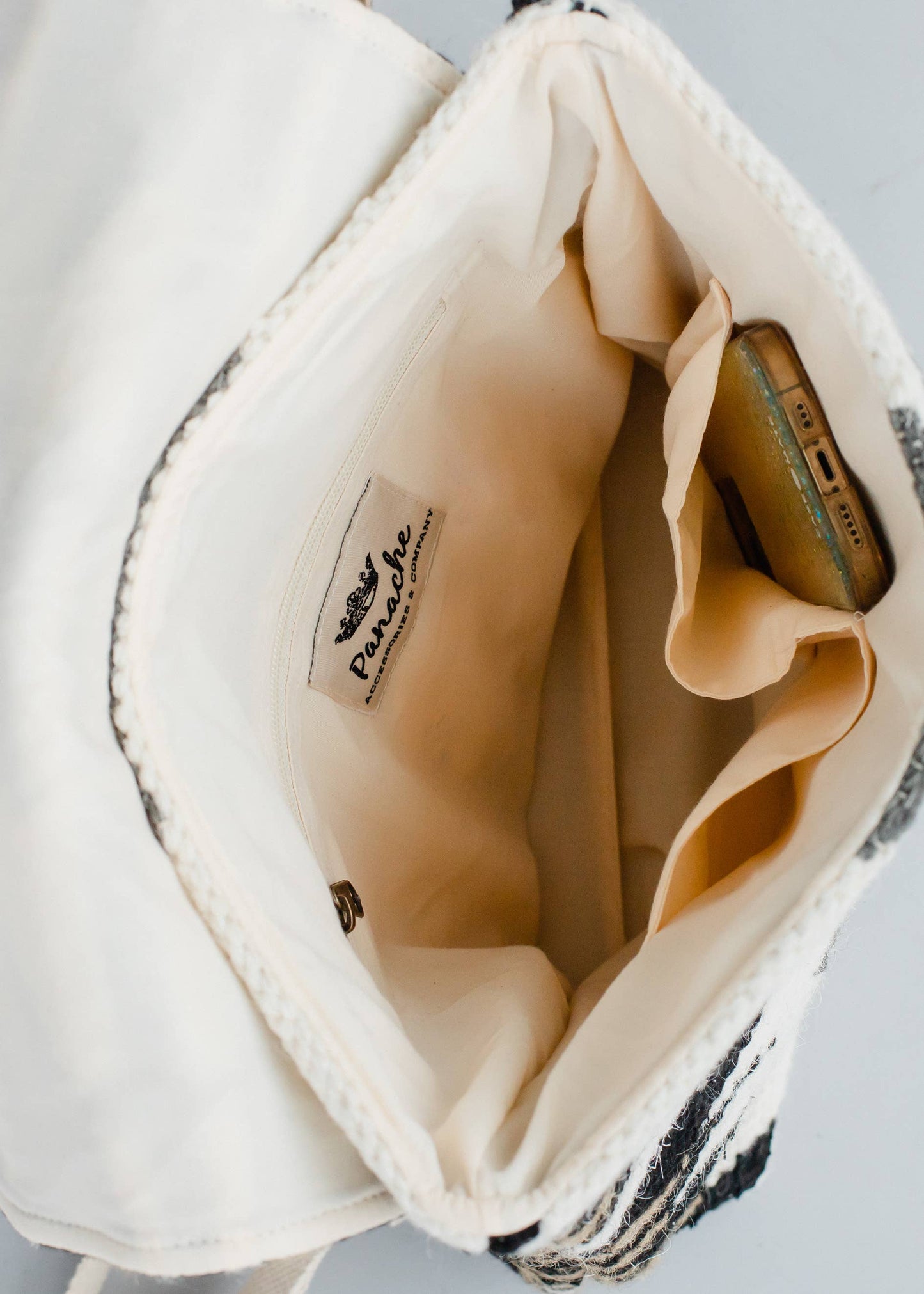 TAN + CREAM BACKPACK