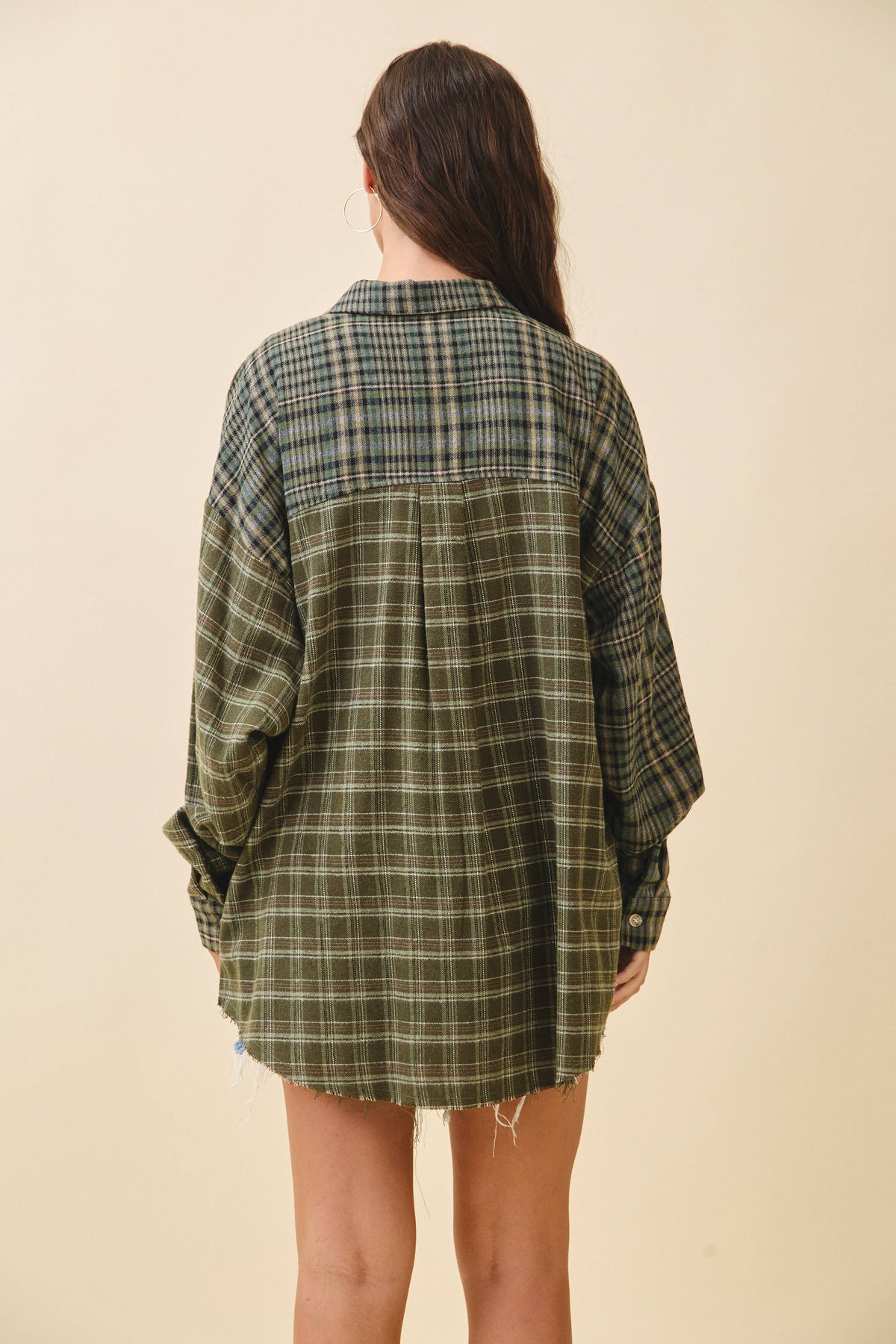 AEMI + CO - 8376EN Kambrie Plaid Flannel Shirt: Red / Contemporary / S