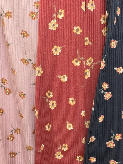 JADE BY JANE - FLORAL MIDI DRESS: RUST / M