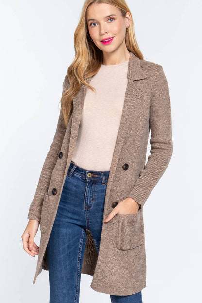 NOTHED COLLAR SWEATER KHAKI