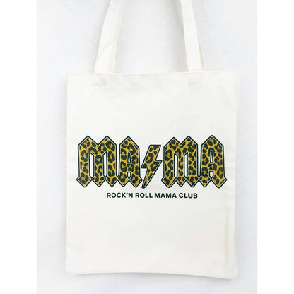 Love and Repeat - Reusable MAMA Graphic Cotton Bags: OATMEAL / ONE(6)