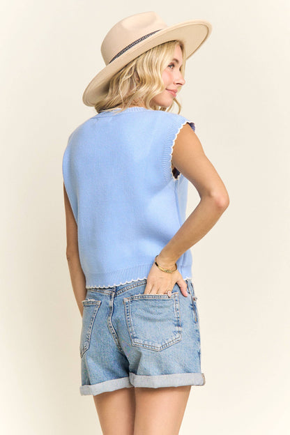 HEART FISH SWEATER VEST