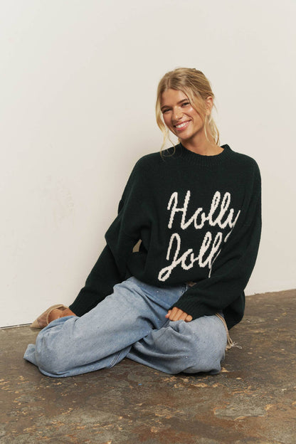 Blu Pepper - HOLLY JOLLY CHRISTMAS SWEATER (PRE-ORDER): RED